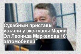 Судебный приставы изъяли у экс-главы Марий Эл Леонида Маркелова 16 автомобилей