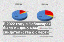 В 2022 году в Чебоксарах было выдано 4944 свидетельства о смерти