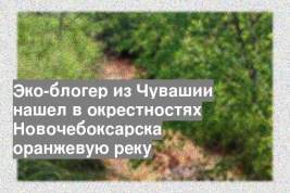 Эко-блогер из Чувашии нашел в окрестностях Новочебоксарска оранжевую реку