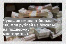 Чувашия ожидает больше 100 млн рублей из Москвы на поддержку многодетных