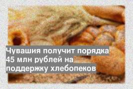 Чувашия получит порядка 45 млн рублей на поддержку хлебопеков