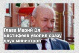 Глава Марий Эл Евстифеев уволил сразу двух министров