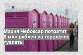 Мэрия Чебоксар потратит 6 млн рублей на городские туалеты