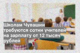 Школам Чувашии требуются сотни учителей на зарплату от 12 тысяч рублей
