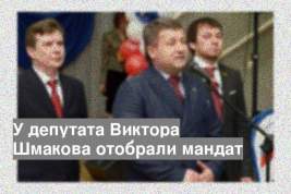 У депутата Виктора Шмакова отобрали мандат
