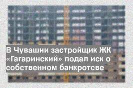 В Чувашии застройщик ЖК «Гагаринский» подал иск о собственном банкротсве