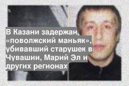 В Казани задержан «поволжский маньяк», убивавший старушек в Чувашии, Марий Эл и других регионах