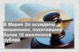 В Марий Эл осуждены мошенники, похитившие более 10 миллионов рублей