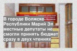 В городе Волжске Республики Марий Эл местные депутаты не смогли принять бюджет сразу в двух чтениях