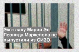 Экс-главу Марий Эл Леонида Маркелова не выпустили из СИЗО